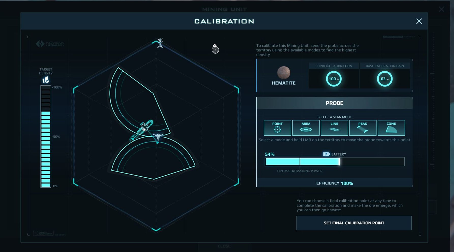 Calibration des Mining Units
